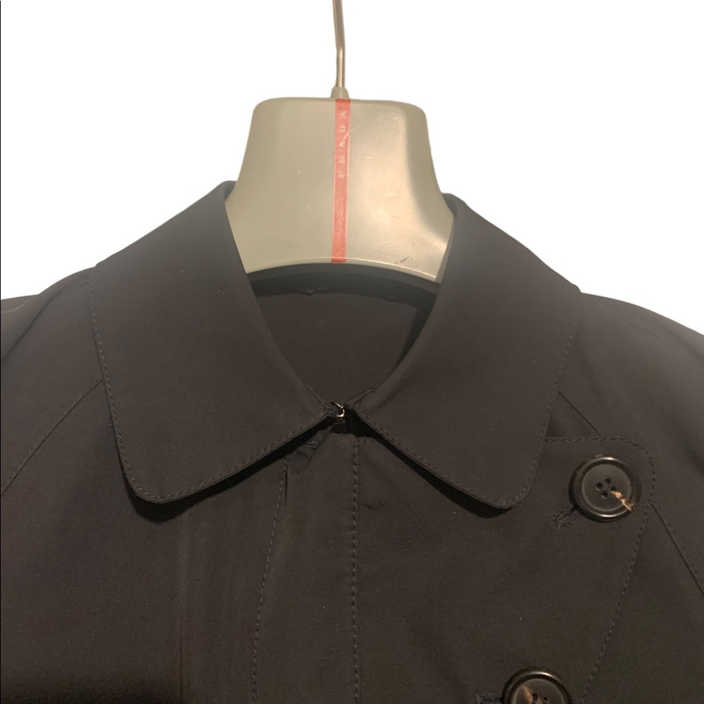 Prada Tailored A-line Trench Black - Picture 6 of 14